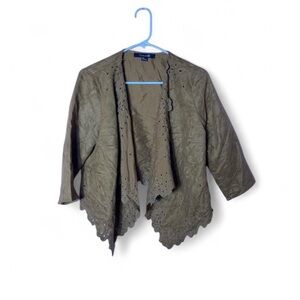 Forever 21 Tan Jacket Size Medium Quarter Sleeve